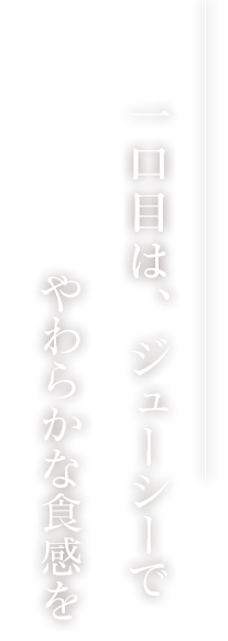 やわらかな食感を